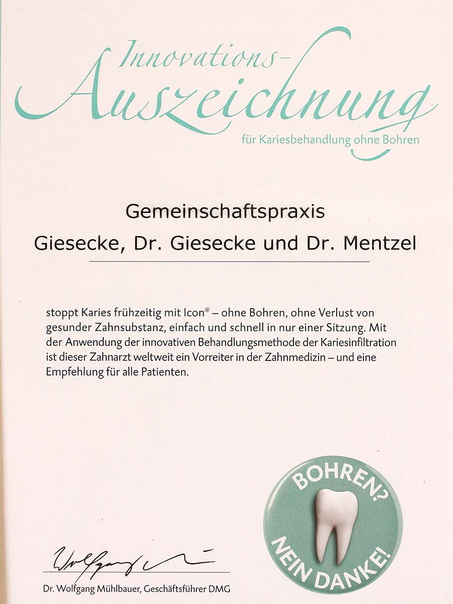 Kariesbehandlung ohne Bohren